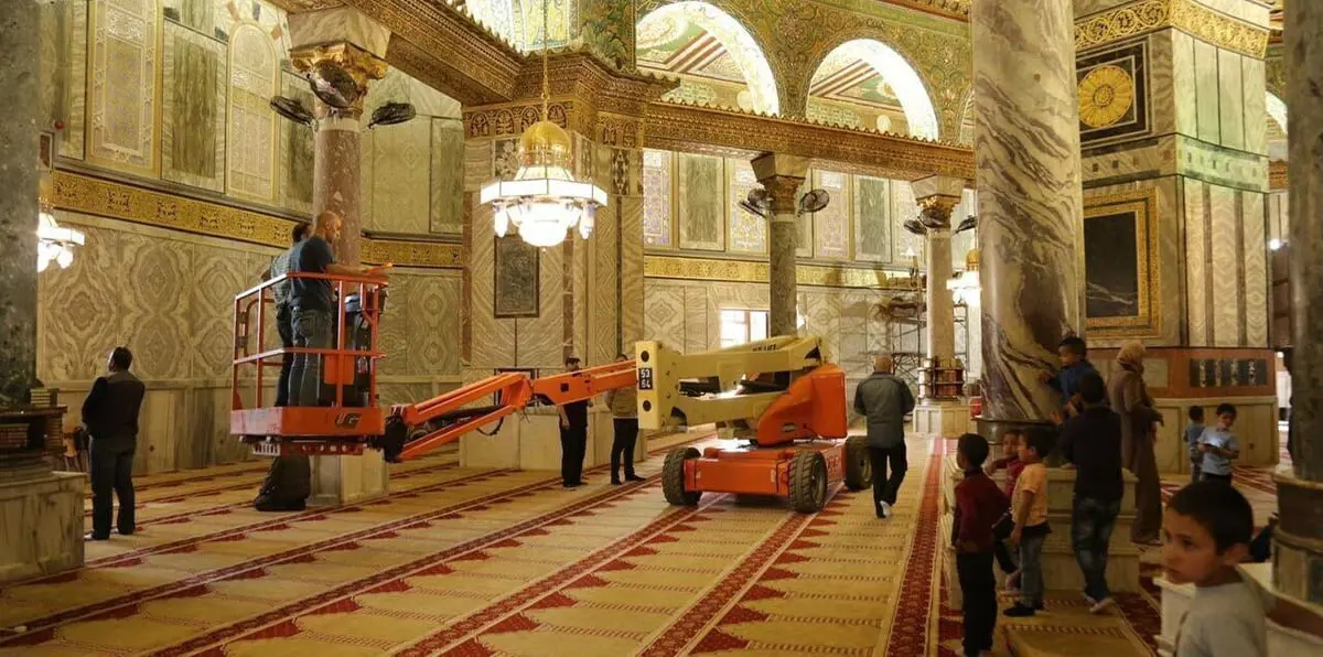 إسرائيل تمنع إصلاح تماس كهربائي في مسجد قبة الصخرة