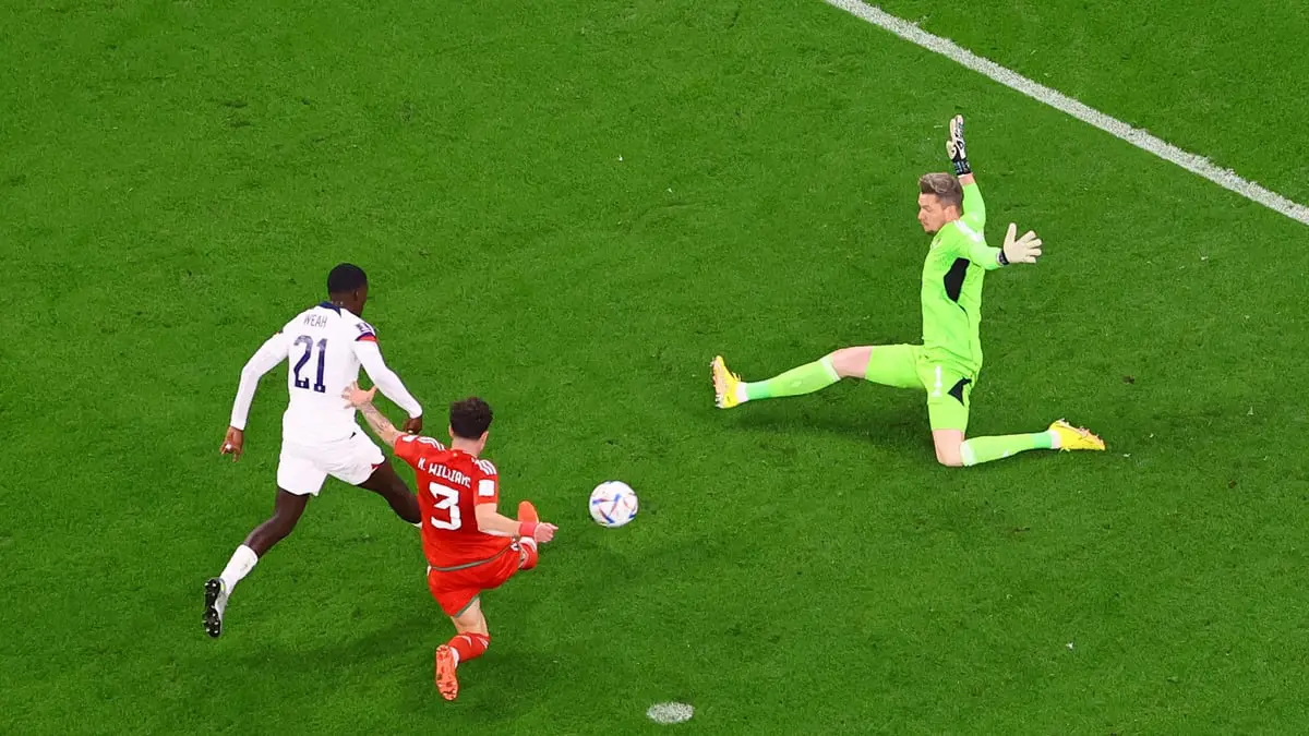 أهداف مباراة أمريكا وويلز (فيديو)