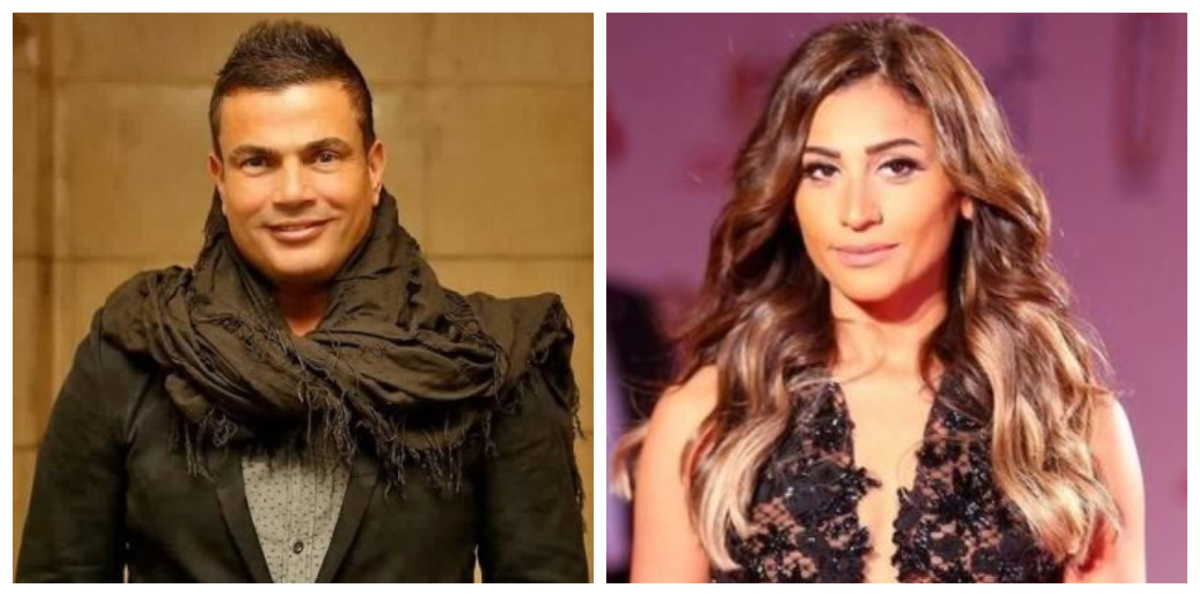 دينا الشربيني تظهر مع عمرو دياب وزوجته السابقة في روسيا (صورة)