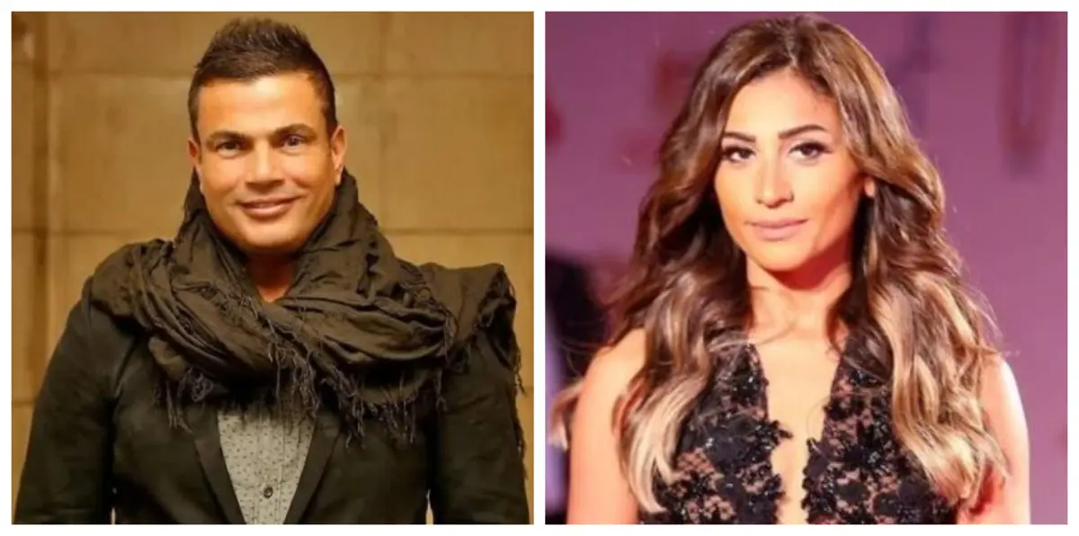 دينا الشربيني تظهر مع عمرو دياب وزوجته السابقة في روسيا (صورة)