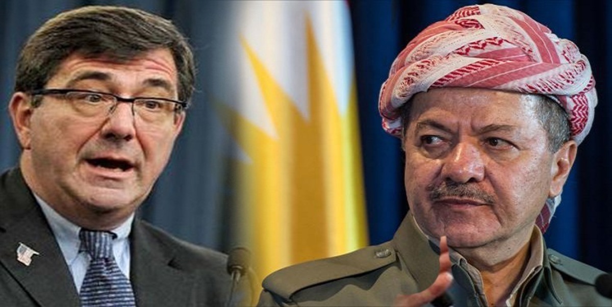 وزير دفاع أمريكا يزور أربيل ويلتقي برزاني