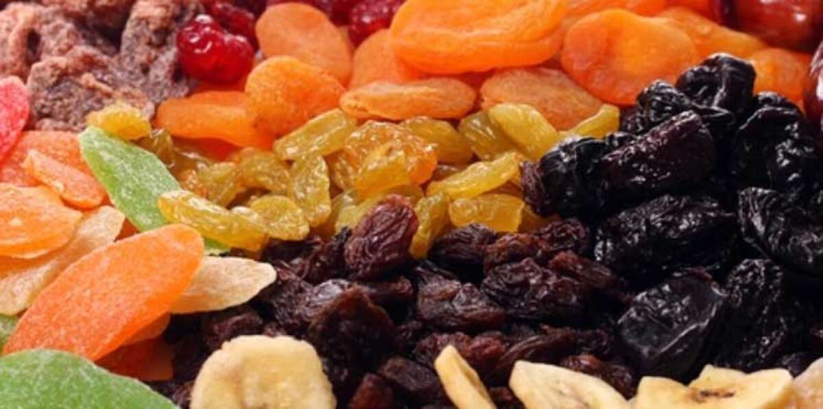 السعرات الحرارية بالفواكه المجففة أعلى من الطازجة