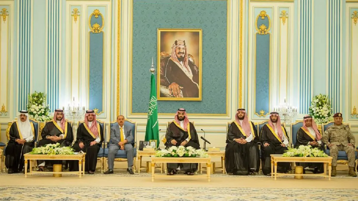الأمير محمد بن سلمان يلتقي رئيس وأعضاء مجلس النواب اليمني (صور وفيديو)