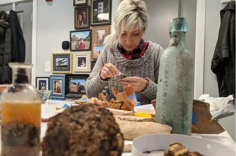 من الآثار المكتشفة 