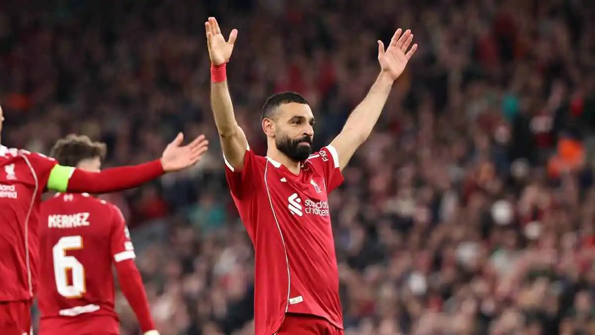 كم عدد أهداف محمد صلاح مع ليفربول؟