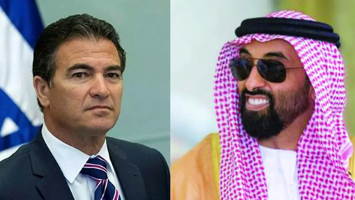 الشيخ طحنون بن زايد يستقبل يوسي كوهين في الإمارات