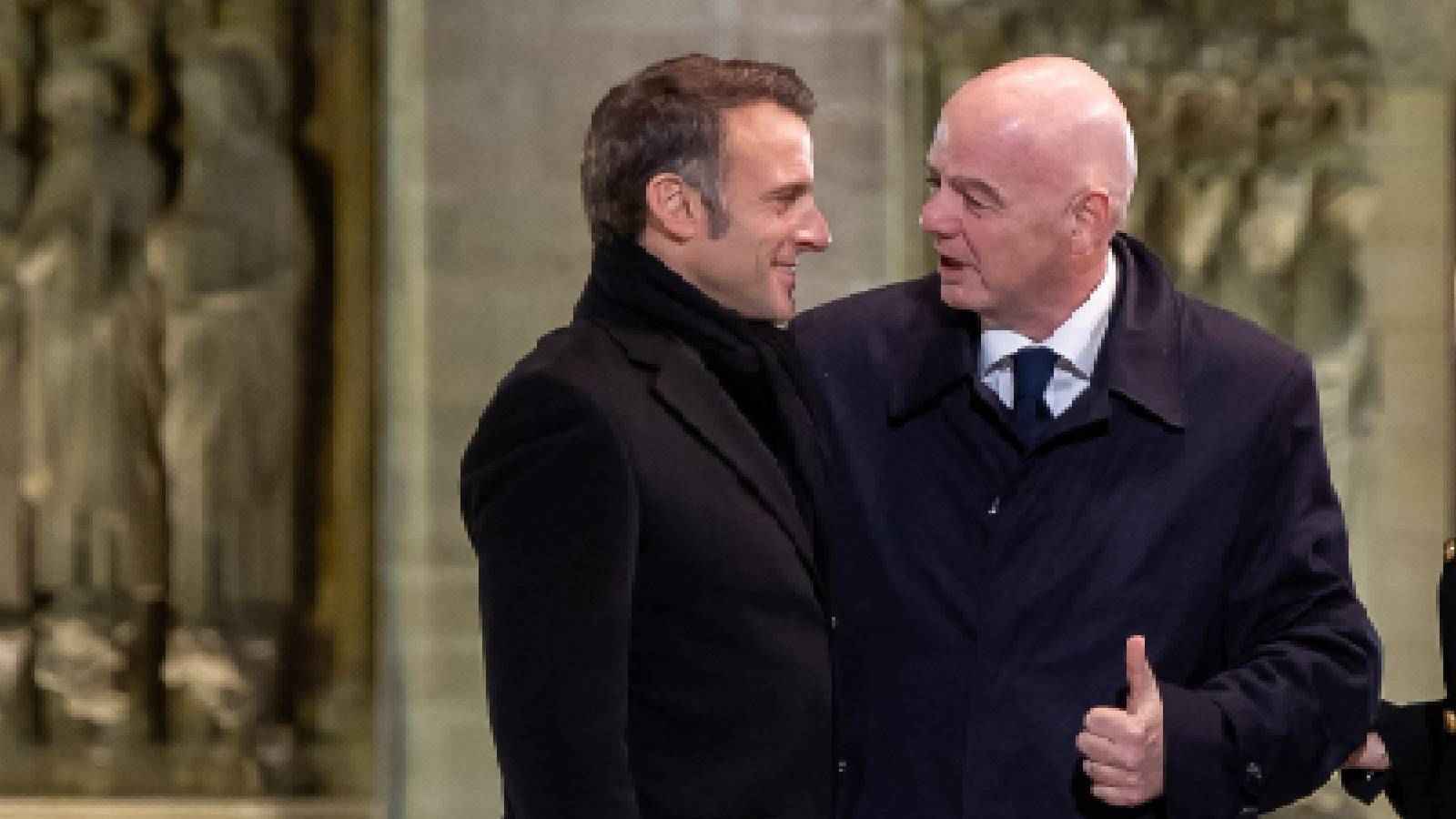 هل يصبح الرئيس الفرنسي ماكرون خليفة إنفانتينو في الفيفا؟