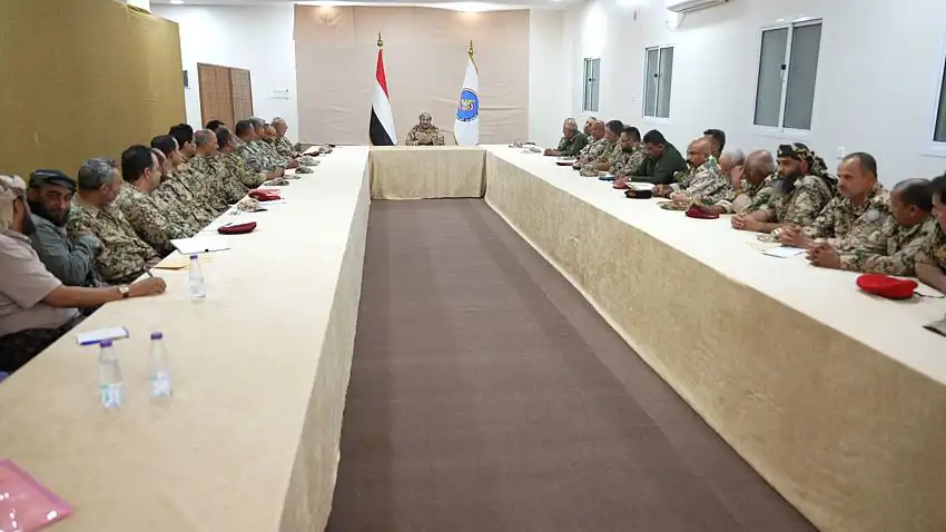 من لقاء طارق صالح بالقيادات العسكرية