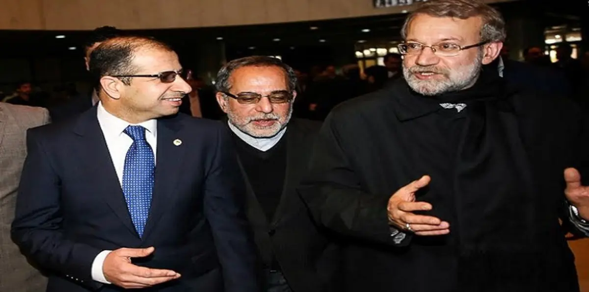 رئيس البرلمان الإيراني يصل إلى بغداد