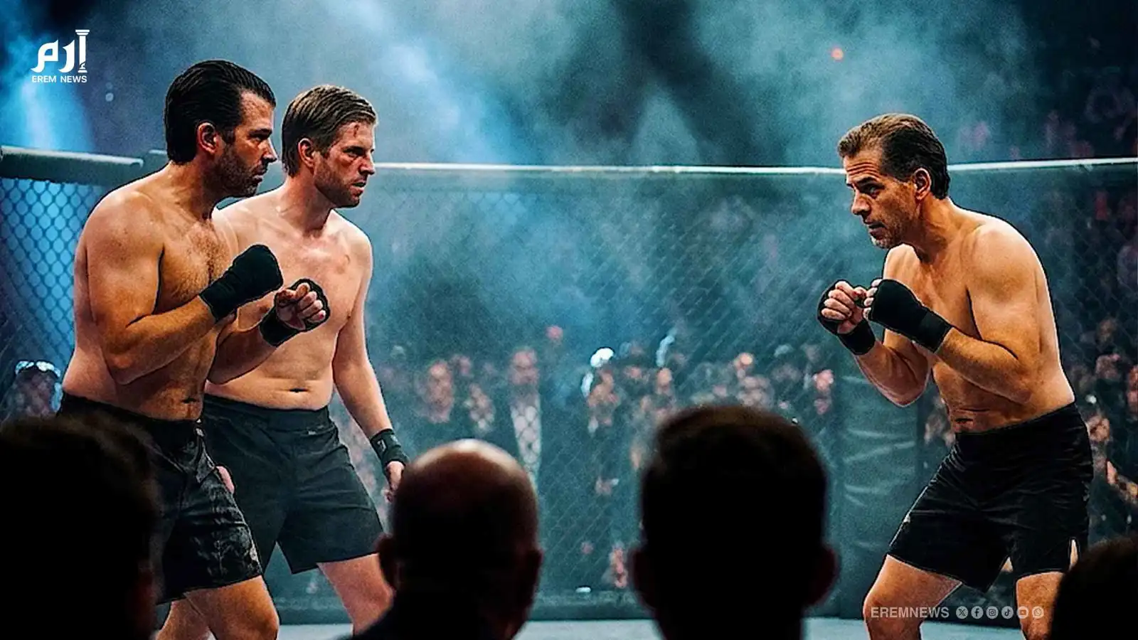 داخل حلبة قتال.. هانتر بايدن يدعو ابني ترامب لتحد غير مسبوق (فيديو)