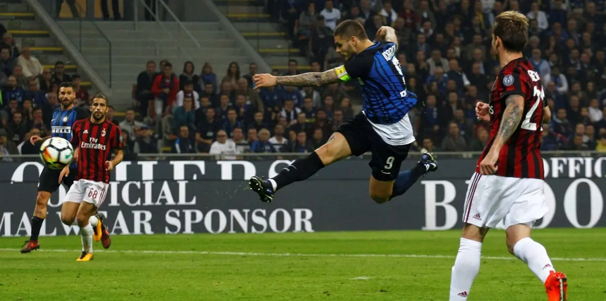 مباراة ميلان وإنتر.. هدف مذهل من سوسو و إيكادري يسجل الثاني (فيديو)‎‎