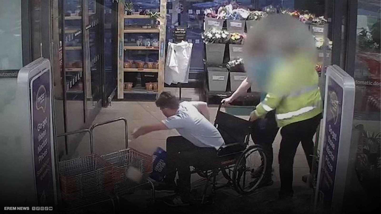 شاب بريطاني يتظاهر بالعجز لتنفيذ سرقة جريئة داخل متجر (فيديو إرم)