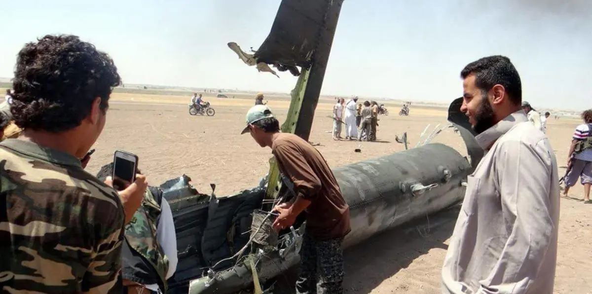 روسيا تطلب المساعدة من تركيا لاستعادة حطام طائرتها في إدلب