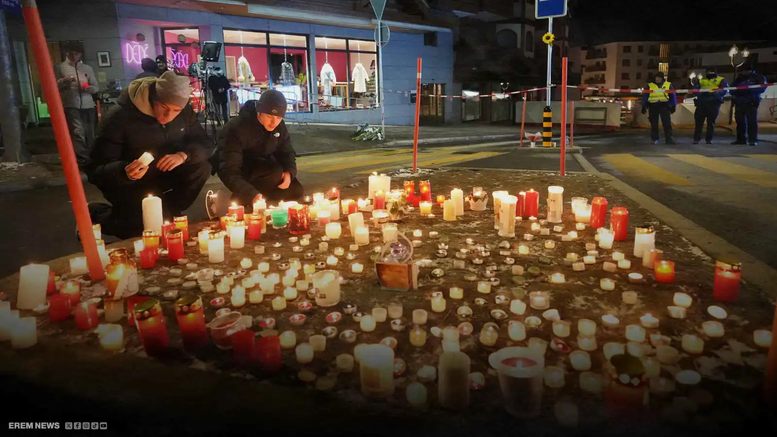 شعلة في يد نادلة.. الشرارة الأولى في مأساة سويسرا (فيديو إرم)