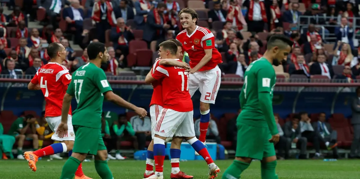 مباراة السعودية وروسيا.. أسباب انهيار المنتخب السعودي أمام أصحاب الأرض