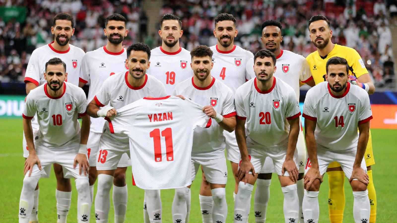 لاعبو منتخب الأردن يدعمون يزن النعيمات قبل مباراة السعودية (فيديو)