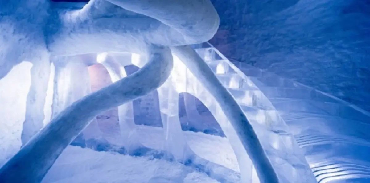 بالصور.. غرفة فندقية من الجليد الخالص في السويد