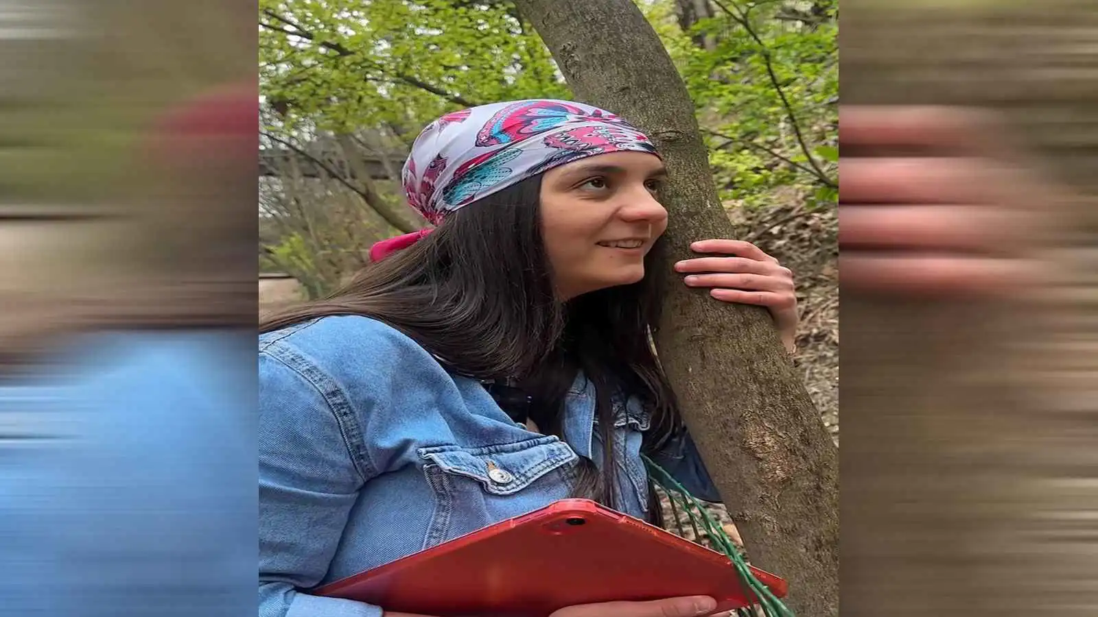 الفرنسية كلاريس المتخصصة بمواساة الأشجار