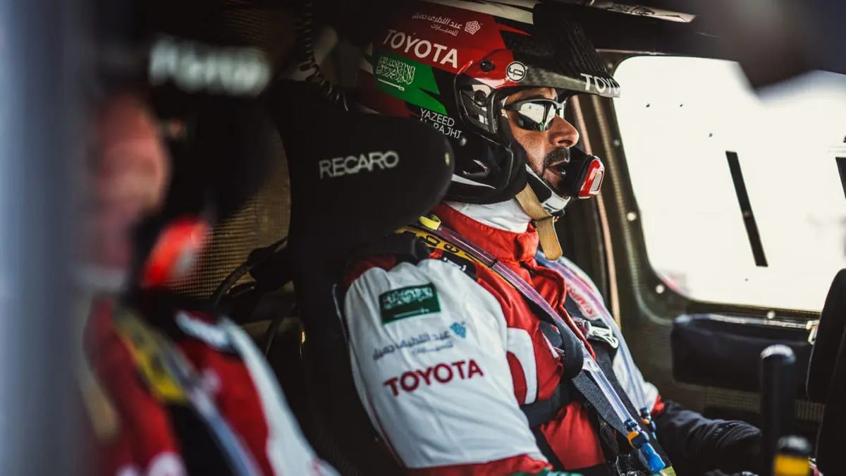 فيديو حادث يزيد الراجحي في رالي الشرقية (شاهد)