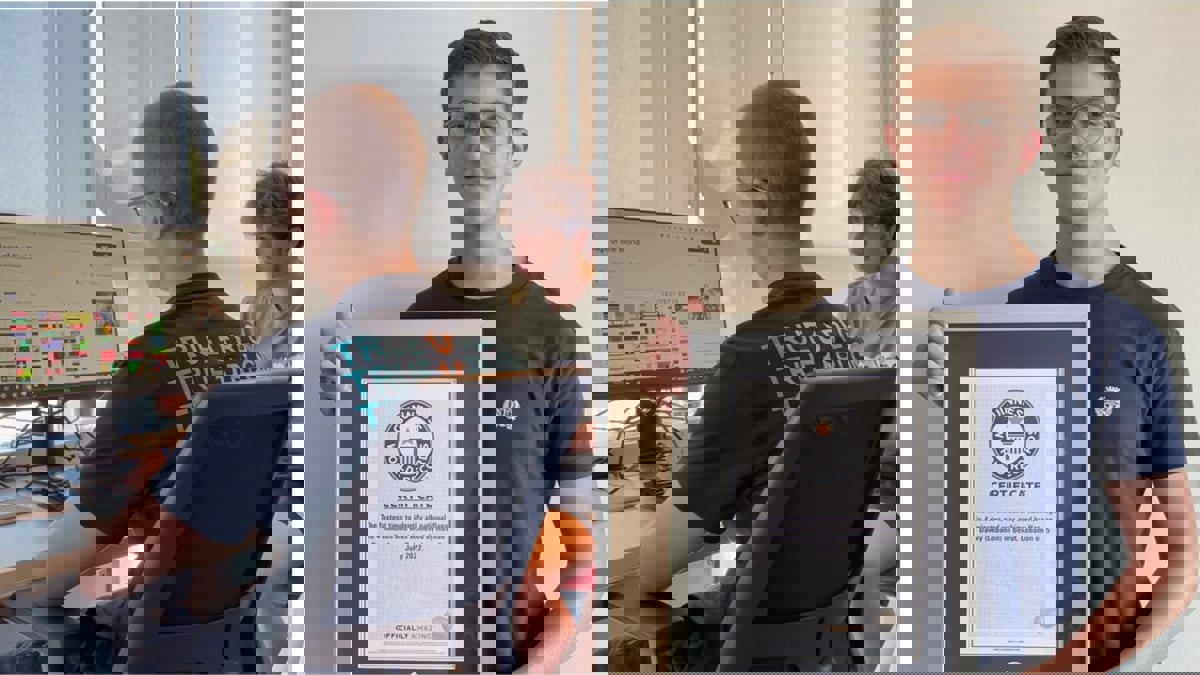 مراهق عربي يدخل موسوعة غينيس للأرقام القياسية بمهارة غريبة