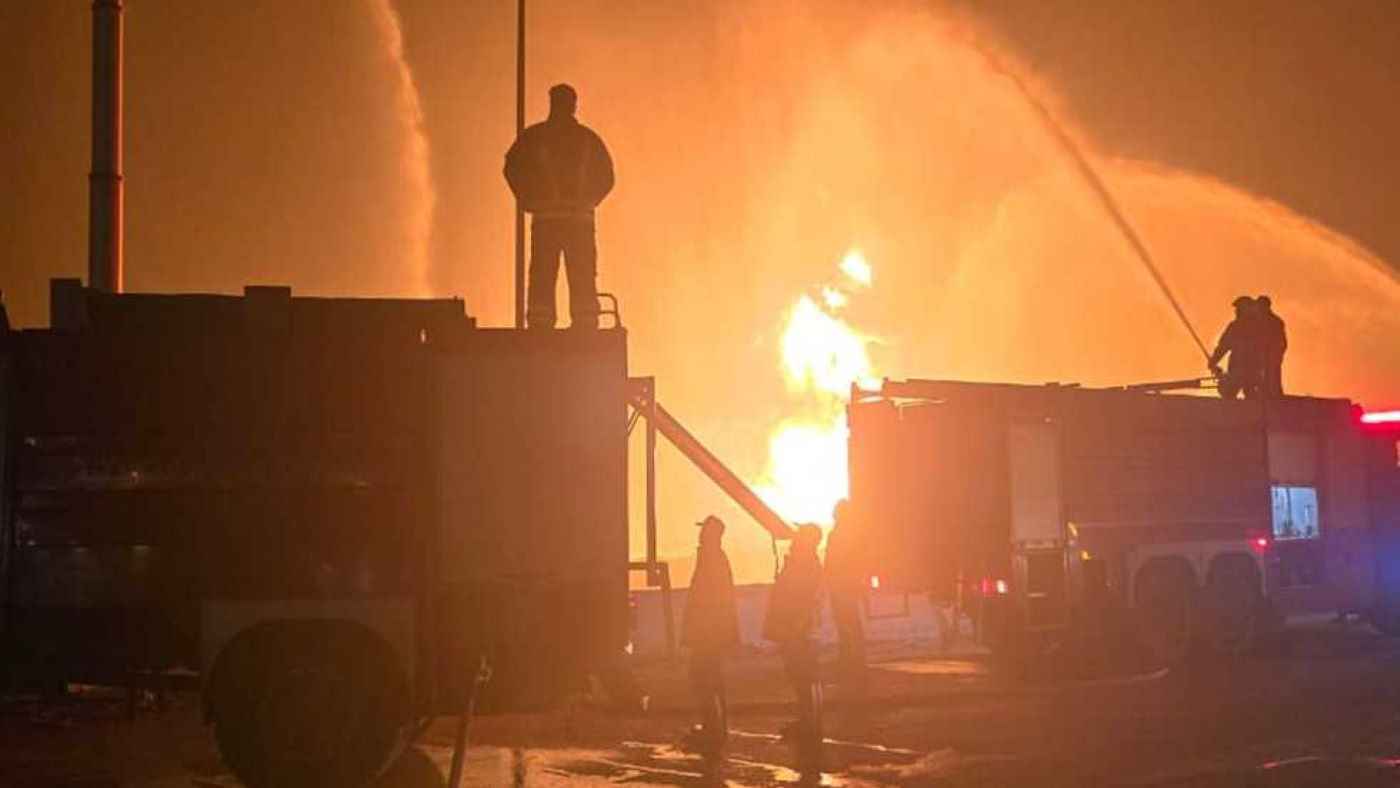 مصر.. حريق ضخم إثر انفجار خط غاز في القليوبية (صور)