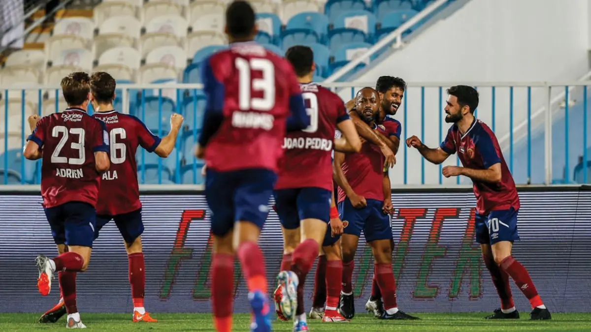 مباراة الوحدة والعروبة.. إسماعيل مطر يحرز هدفًا تاريخيًا ويقود العنابي لوصافة ترتيب دوري أدنوك (فيديو)