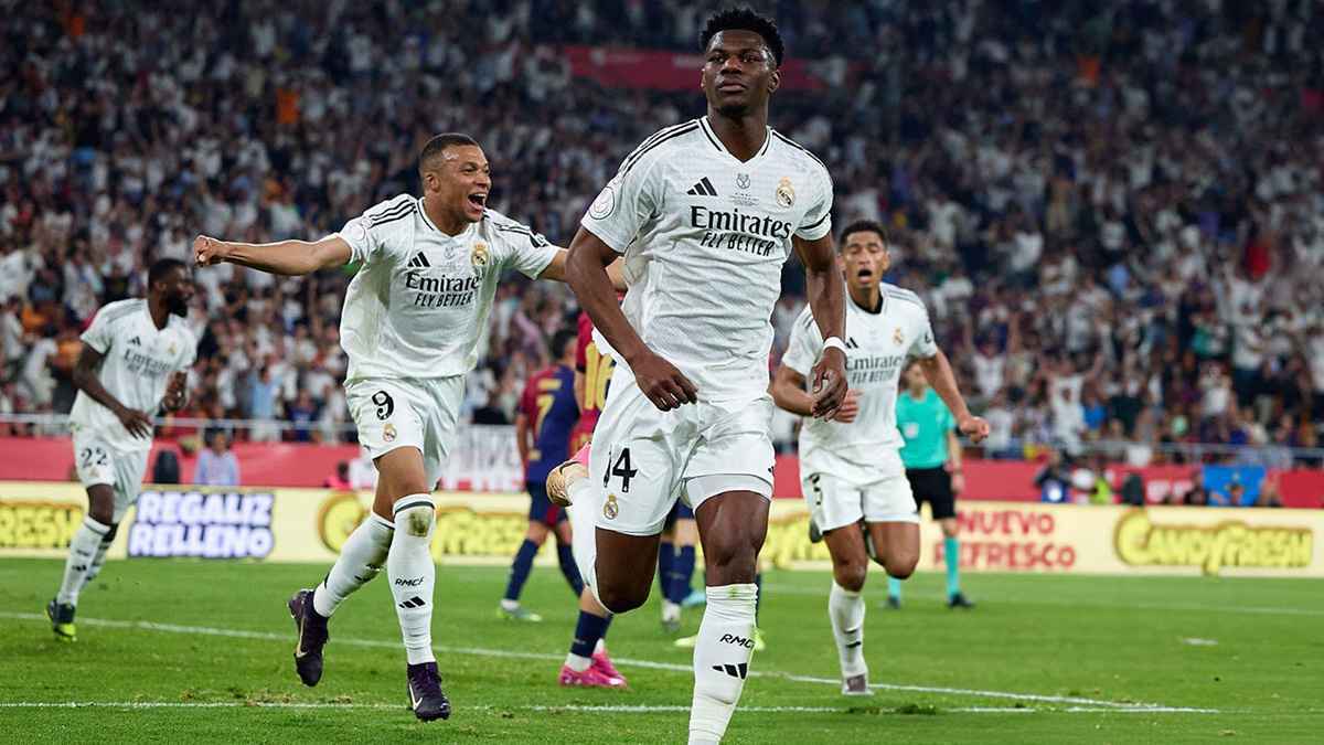 يحتفلون كأننا لن نفوز مجددا.. تشواميني يرعب برشلونة قبل الكلاسيكو الجديد (صورة)