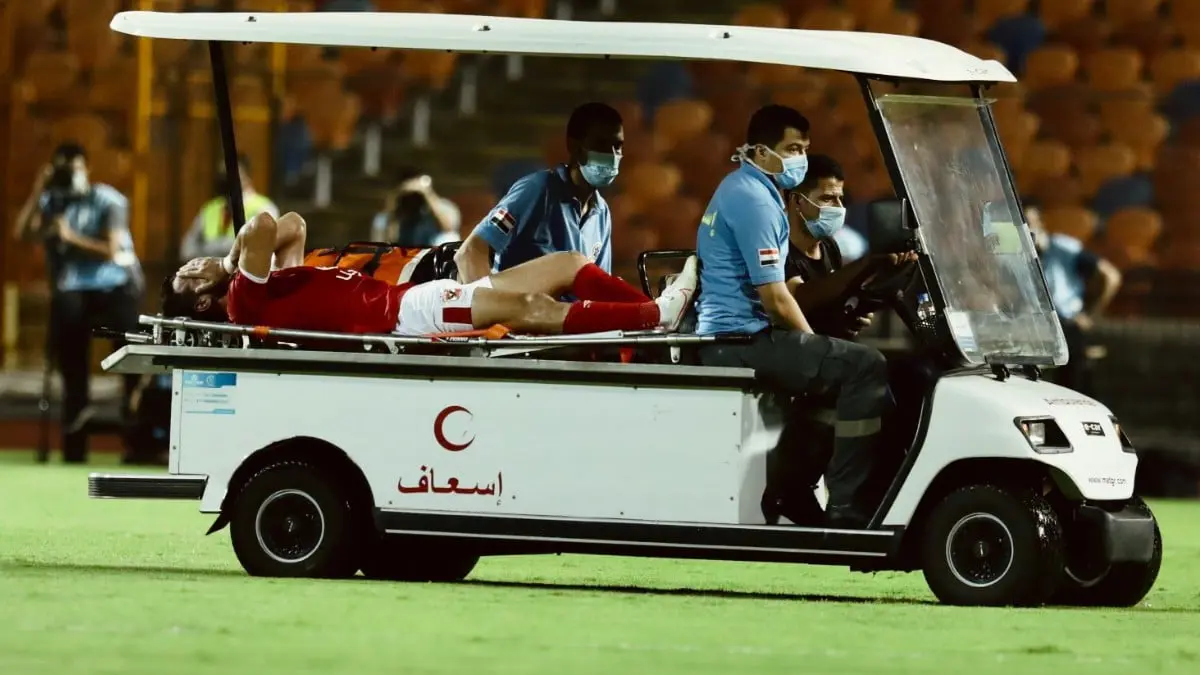 تشخيص إصابة محمود متولي مدافع النادي الأهلي