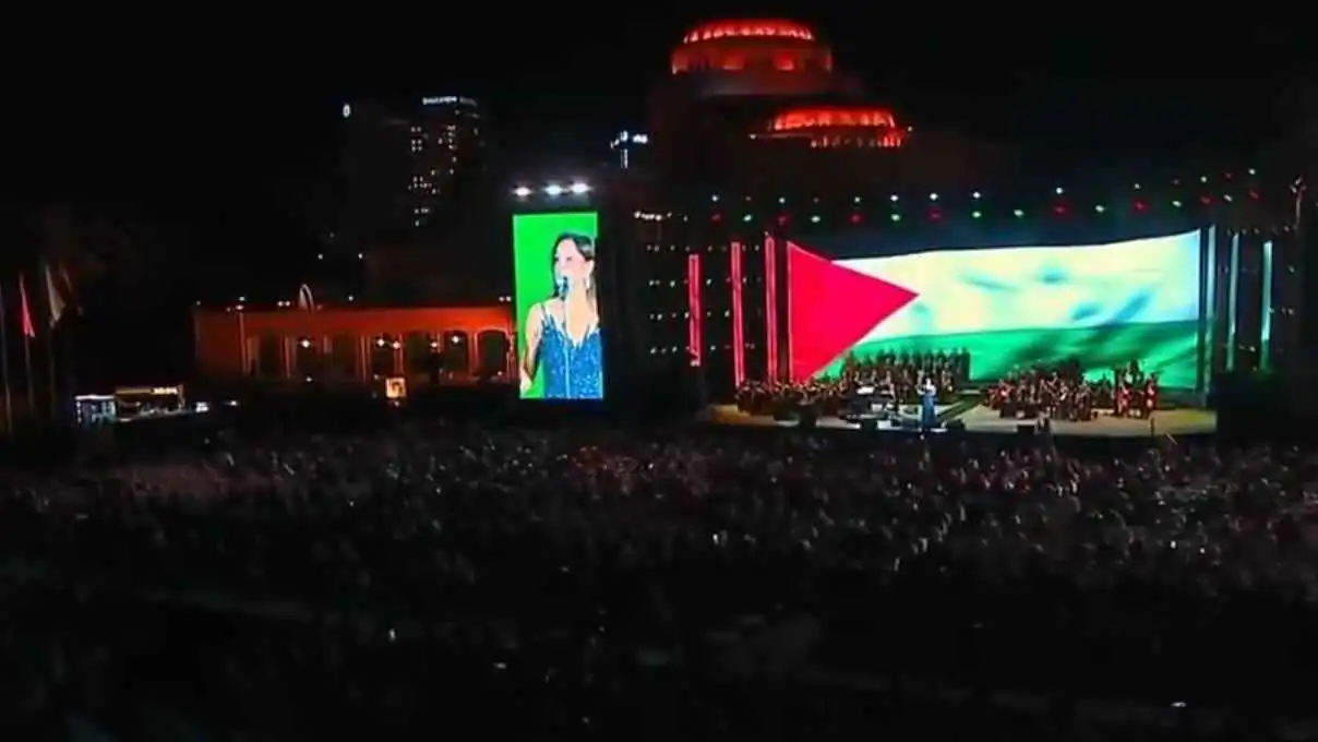 غنت لفلسطين.. آمال ماهر تشعل مهرجان الموسيقى العربية (فيديو)