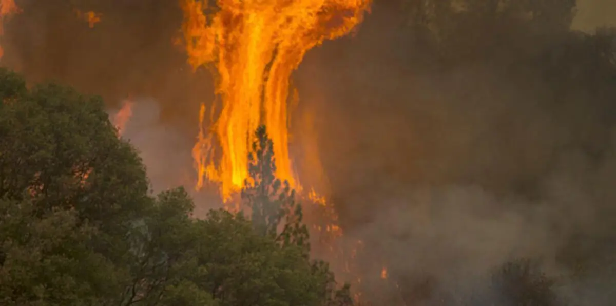 أعاصير نارية تجبر المئات على مغادرة منازلهم جنوب كاليفورنيا