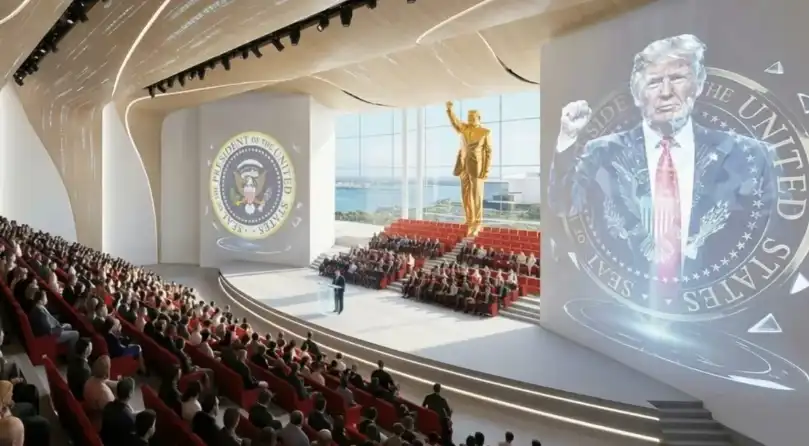 من داخل المكتبة الرئاسية في ميامي