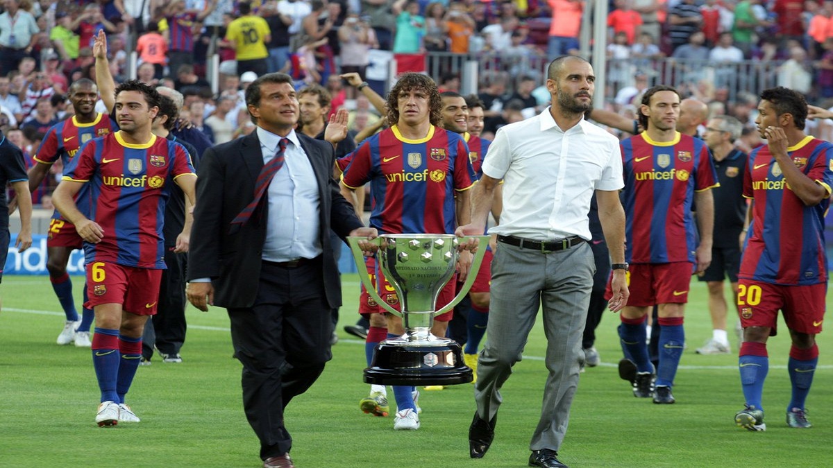 لابورتا يسعى لعودة غوارديولا لتدريب برشلونة حال فوزه برئاسة النادي الكتالوني