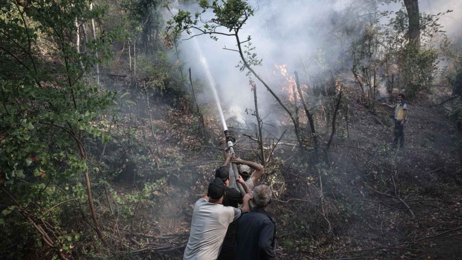 اللاذقية.. استمرار عمليات تبريد الحرائق بعد السيطرة على النيران (صور)
