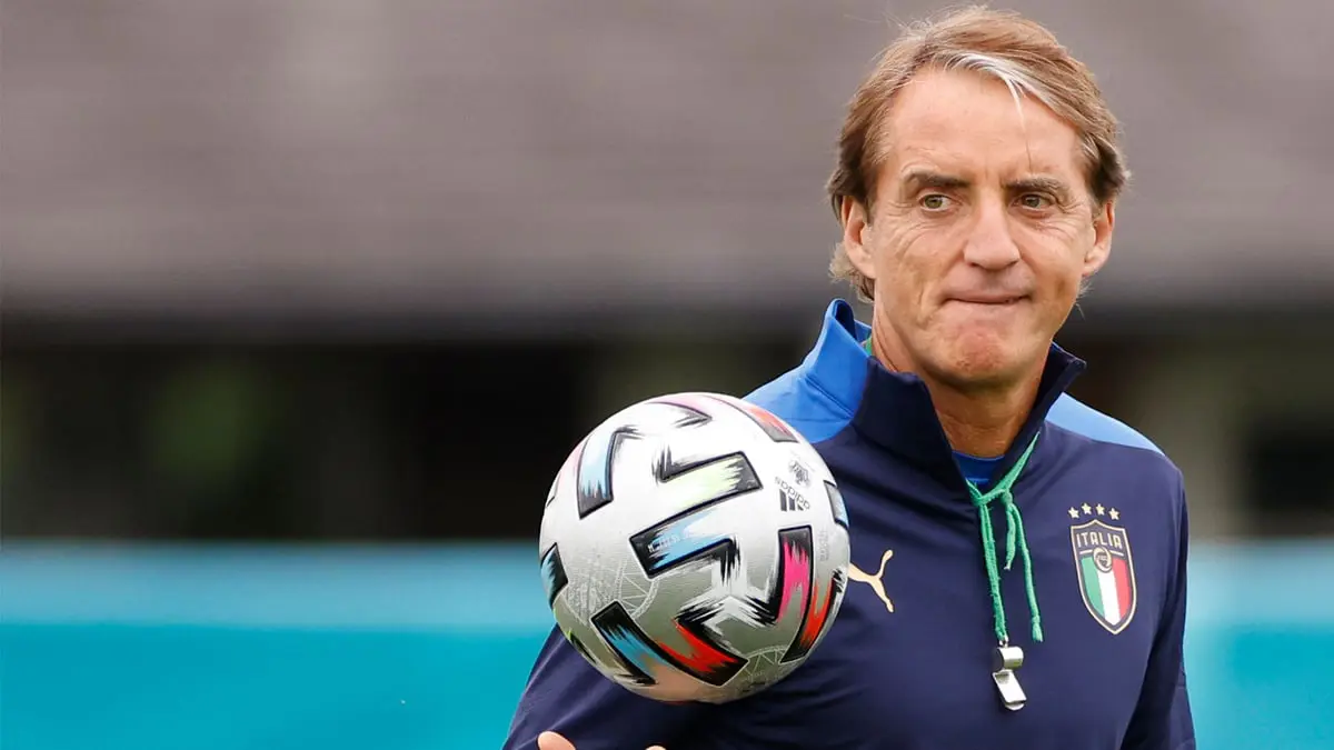 مانشيني قبل نهائي يورو 2020: لن نغير أسلوبنا الهجومي أمام إنجلترا