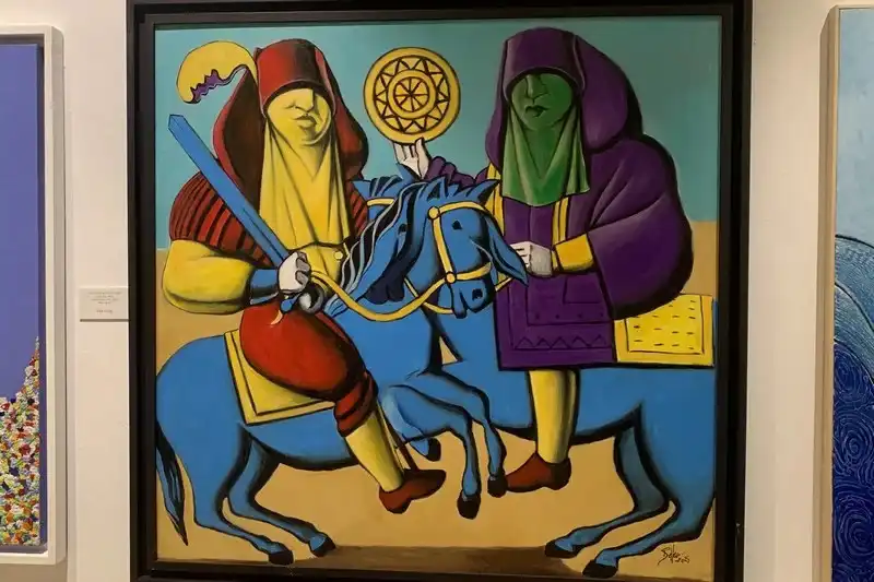 جانب من اللوحات