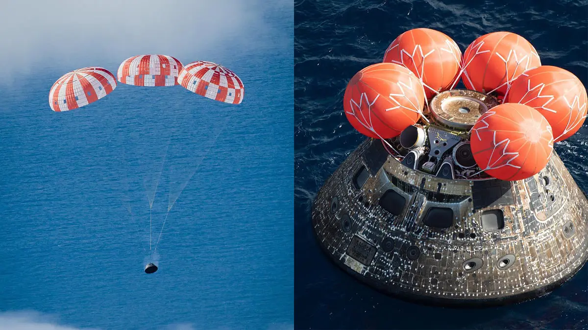 كبسولة ناسا "أوريون" تعود للأرض بعد 25 يوماً حول القمر