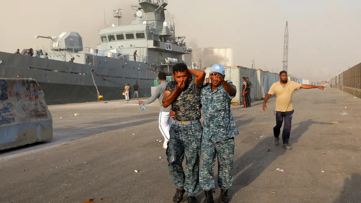 إصابات بعضها خطير بين عناصر قوات الأمم المتحدة في انفجار بيروت