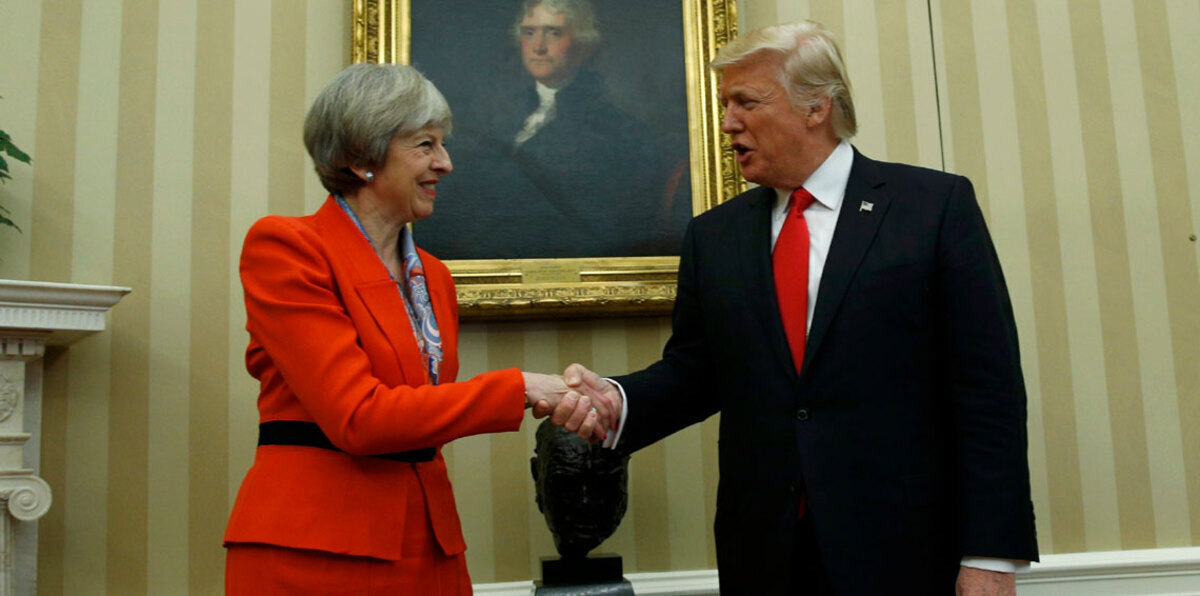 ترامب يشترط على ماي تغطية إعلامية مناسبة لزيارة بريطانيا