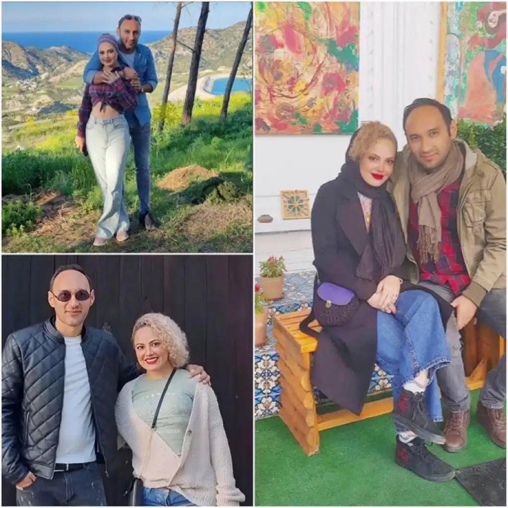 المتهم بالتجسس أمير حسين موسوي مع امرأة إسترالية