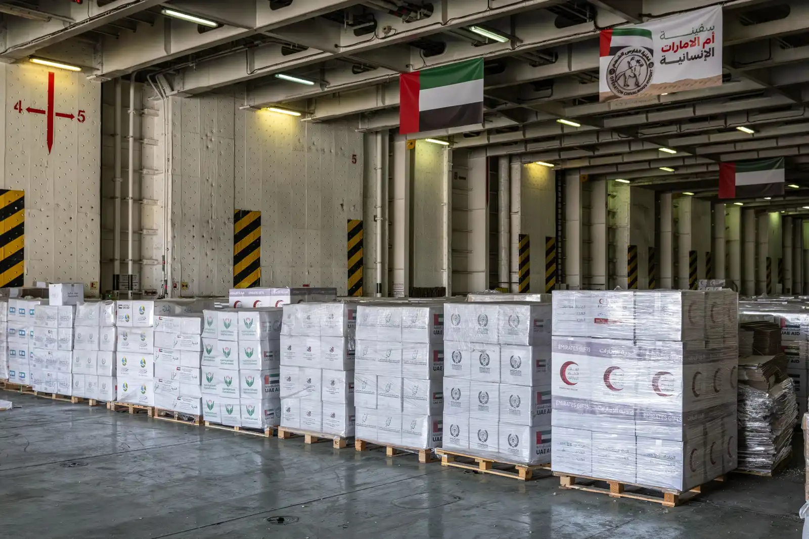 المساعدات الإنسانية إلى غزة