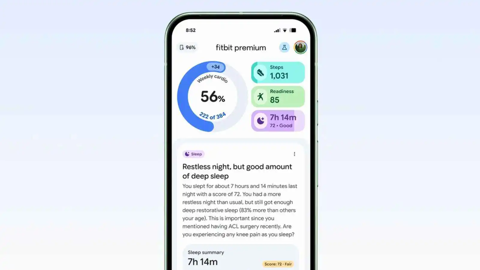 مجانية.. Fitbit توسّع ميزات المدرب الصحي بالذكاء الاصطناعي