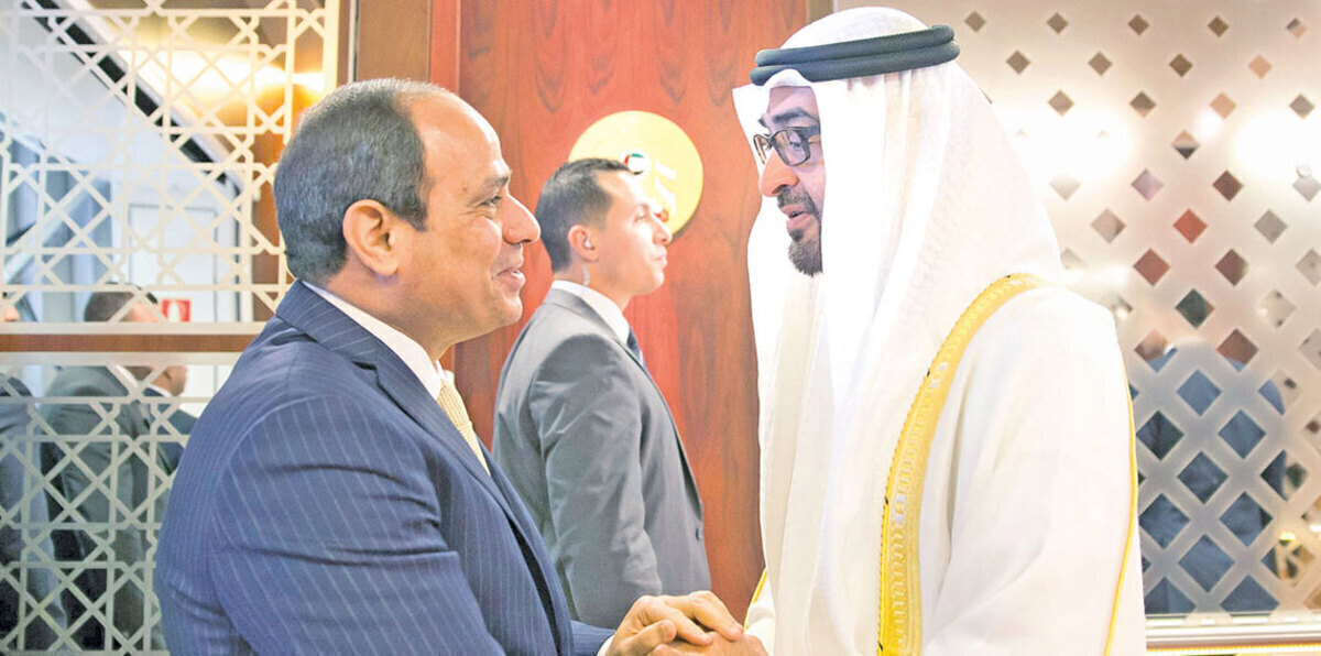 فلسطين وليبيا تتصدران مباحثات السيسي ومحمد بن زايد في أبوظبي