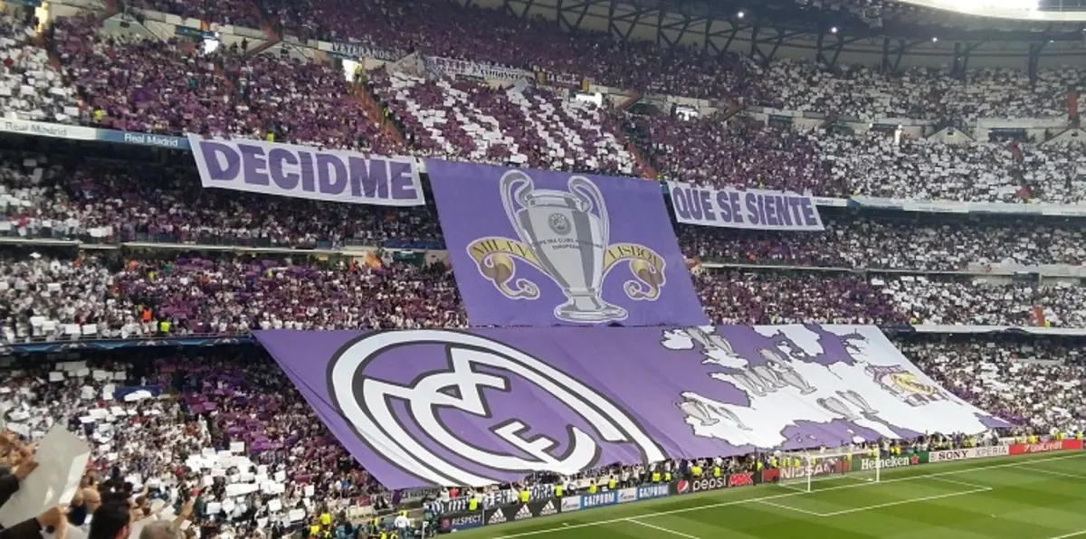 سر غضب أتلتيكو مدريد من "تيفو" ريال مدريد (صورة)