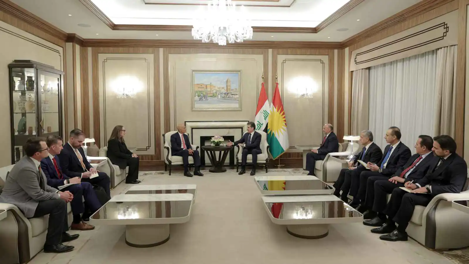 نيجيرفان بارزاني ومبعوث ترامب يتفقان على الحوار لحل الأزمة السورية