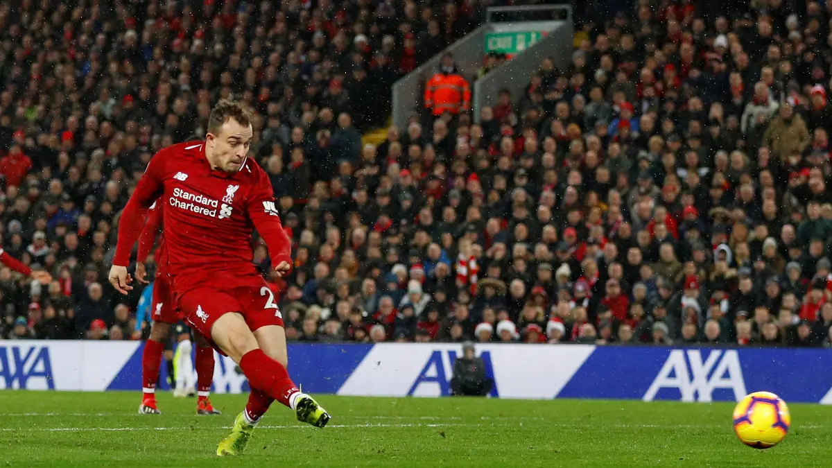 مباراة ليفربول ومانشستر سيتي.. هل يلجأ يورغن كلوب إلى التضحية بالمتألق شاكيري؟