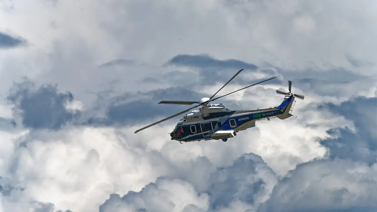 طائرة هليكوبتر من إيرباص تستخدم وقود "زيت الطهي"