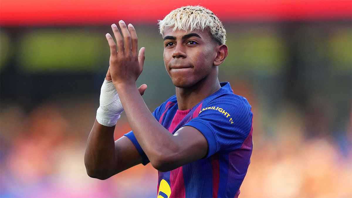 لامين يامال يزف أنباء سارة لبرشلونة قبل موقعة باريس سان جيرمان