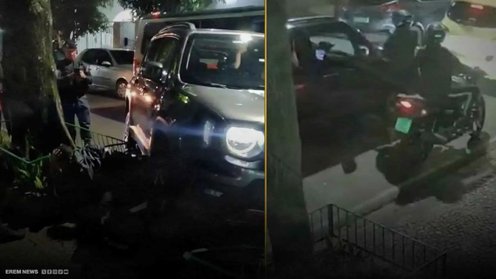 حاولا سرقتها.. سائقة برازيلية تدهس لصين بسيارتها وتنتظر وصول الشرطة