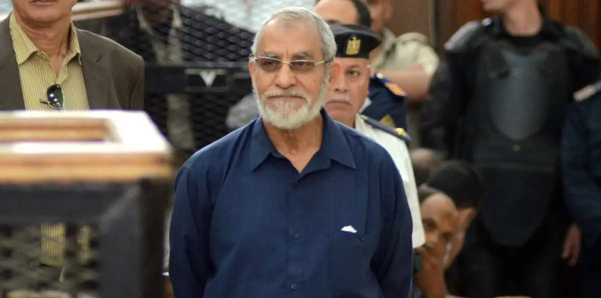 المؤبد لبديع مرشد "الإخوان" وآخرين في "أحداث العدوة"