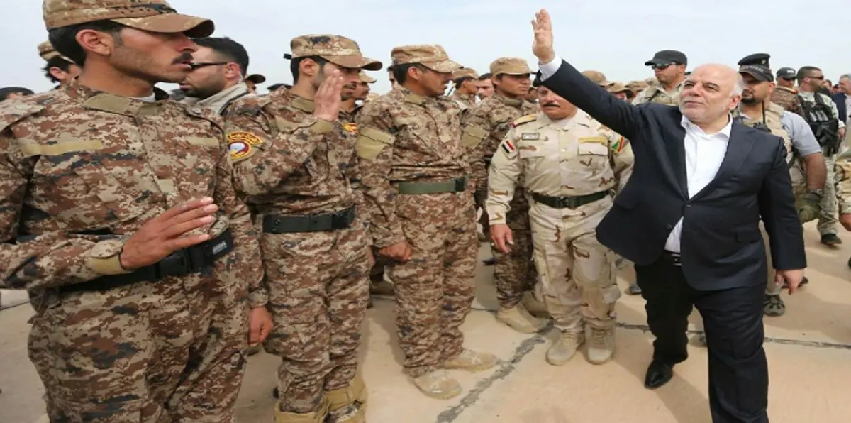 العبادي يدافع عن الحشد الشعبي.. ويؤكد دوره في المعارك كافة‎‏